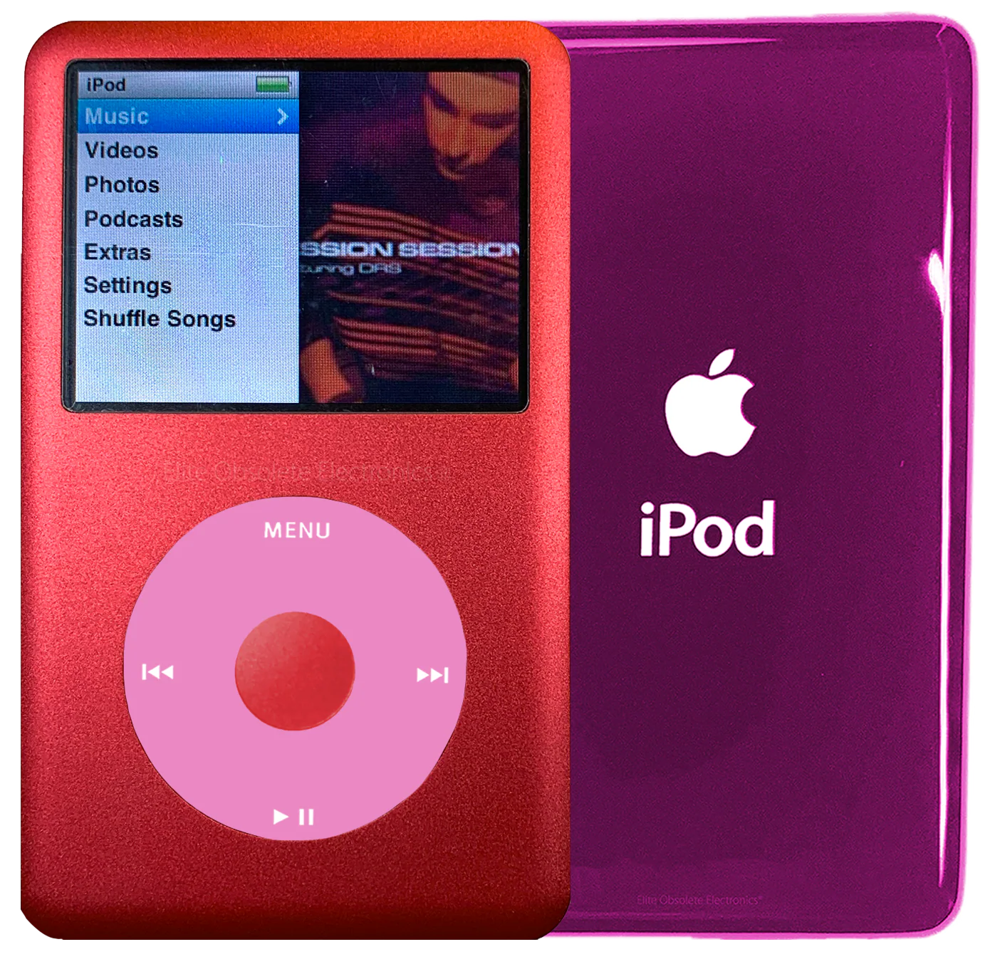 New Apple iPod Classic 6th & 7th Generation Red Metal / Light Pink / Red Metal (Hyper Pink)