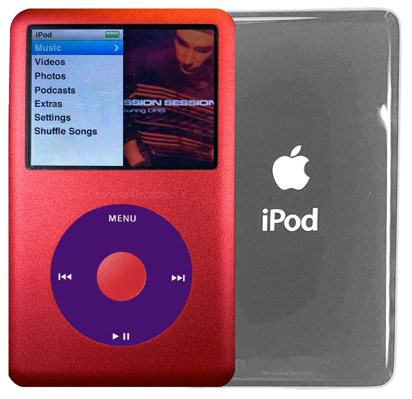 New Apple iPod Classic 6th & 7th Generation Red Metal / Purple / Red Metal (Silver)