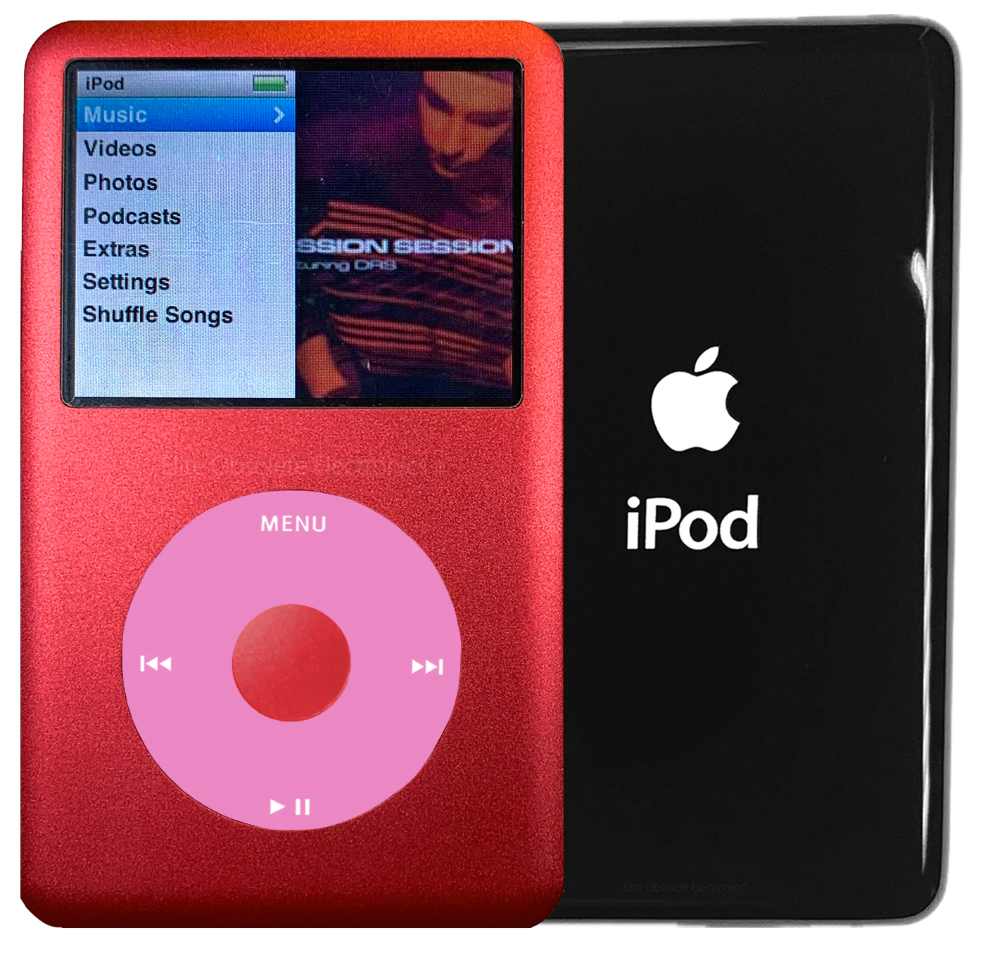 New Apple iPod Classic 6th & 7th Generation Red Metal / Light Pink / Red Metal (Black)