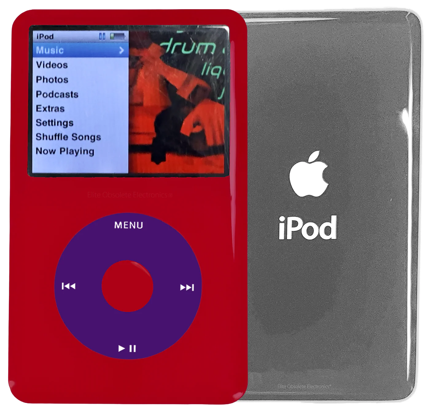 New Apple iPod Classic 6th & 7th Generation Red Plastic / Purple / Red Plastic (Silver)