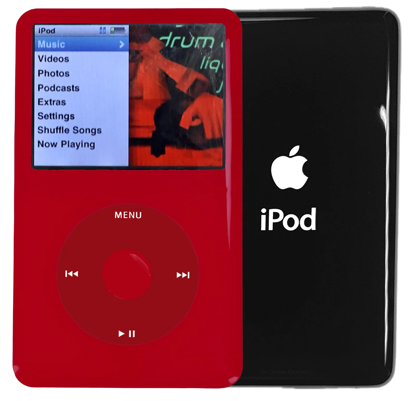 New Apple iPod Classic 6th & 7th Generation Red Plastic / Red / Red Plastic (Black)