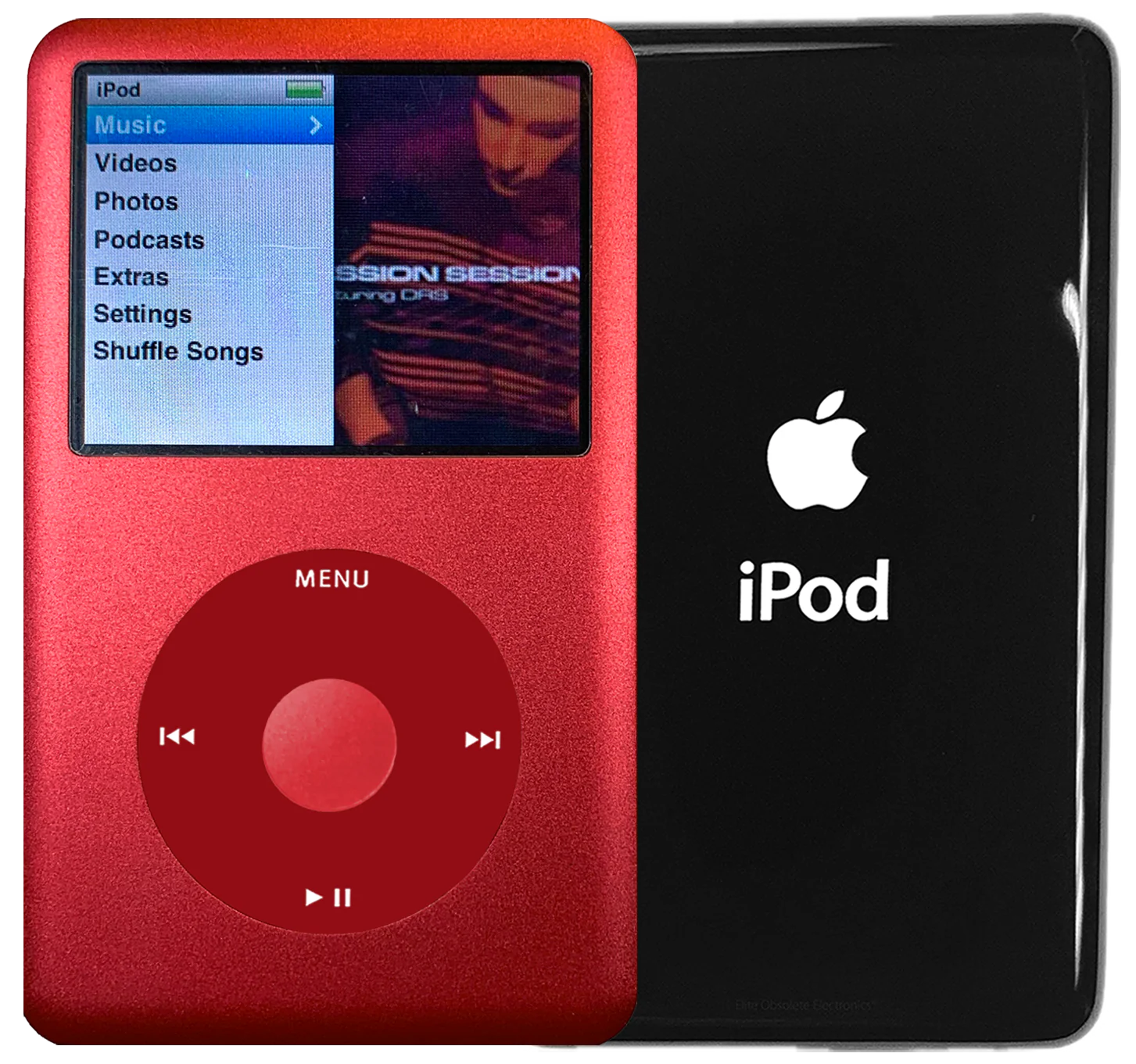 New Apple iPod Classic 6th & 7th Generation Red Metal / Red / Red Metal (Black)