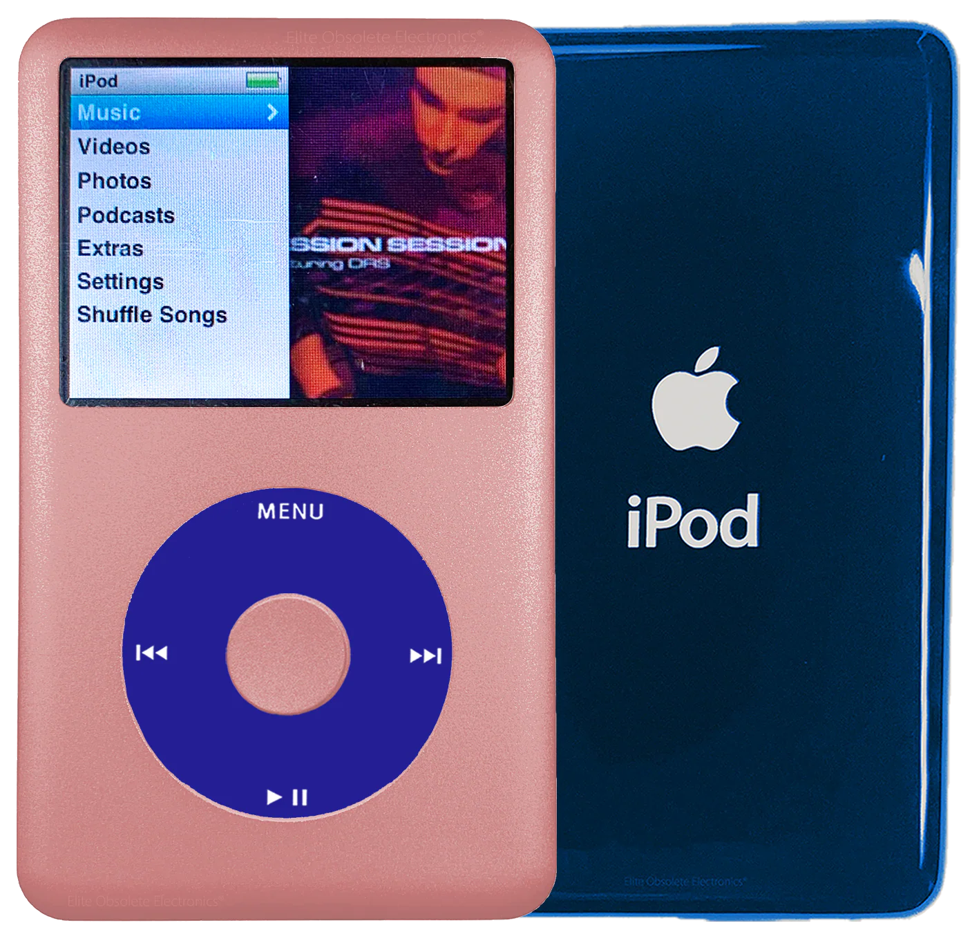 New Apple iPod Classic 6th & 7th Generation Rose Gold Metal / Blue / Rose Gold Metal (Aqua)