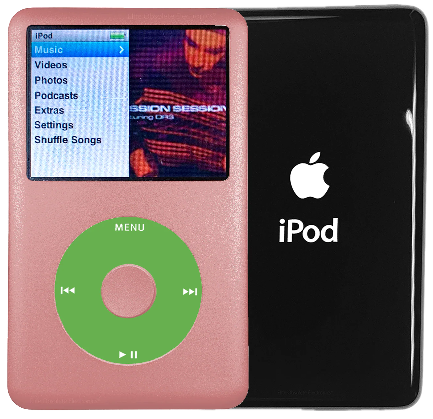 New Apple iPod Classic 6th & 7th Generation Rose Gold Metal / Light Green / Rose Gold Metal (Black)
