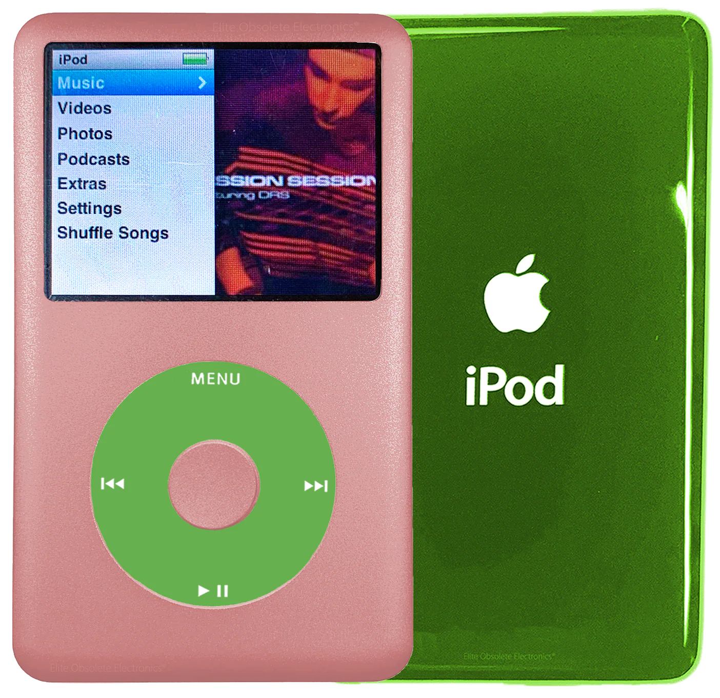 New Apple iPod Classic 6th & 7th Generation Rose Gold Metal / Light Green / Rose Gold Metal (Toxic Green)
