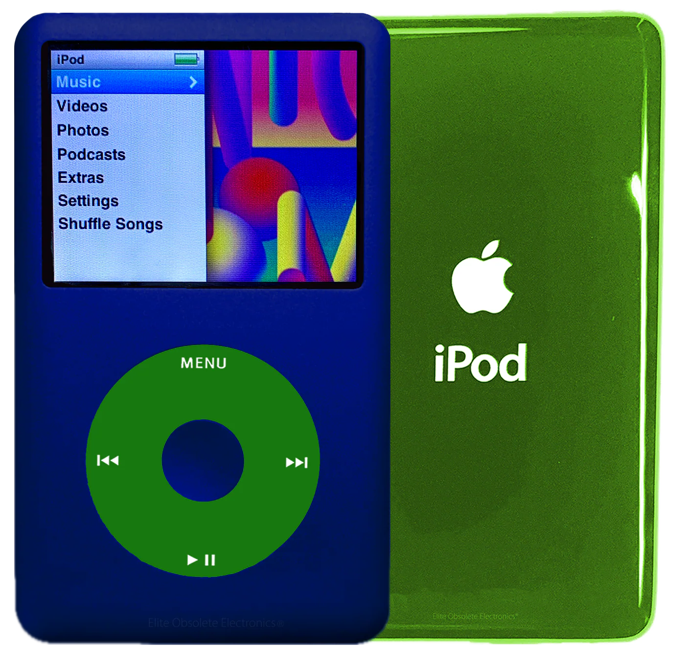 New Apple iPod Classic 6th & 7th Generation Sapphire Blue / Green / Sapphire Blue (Toxic Green)