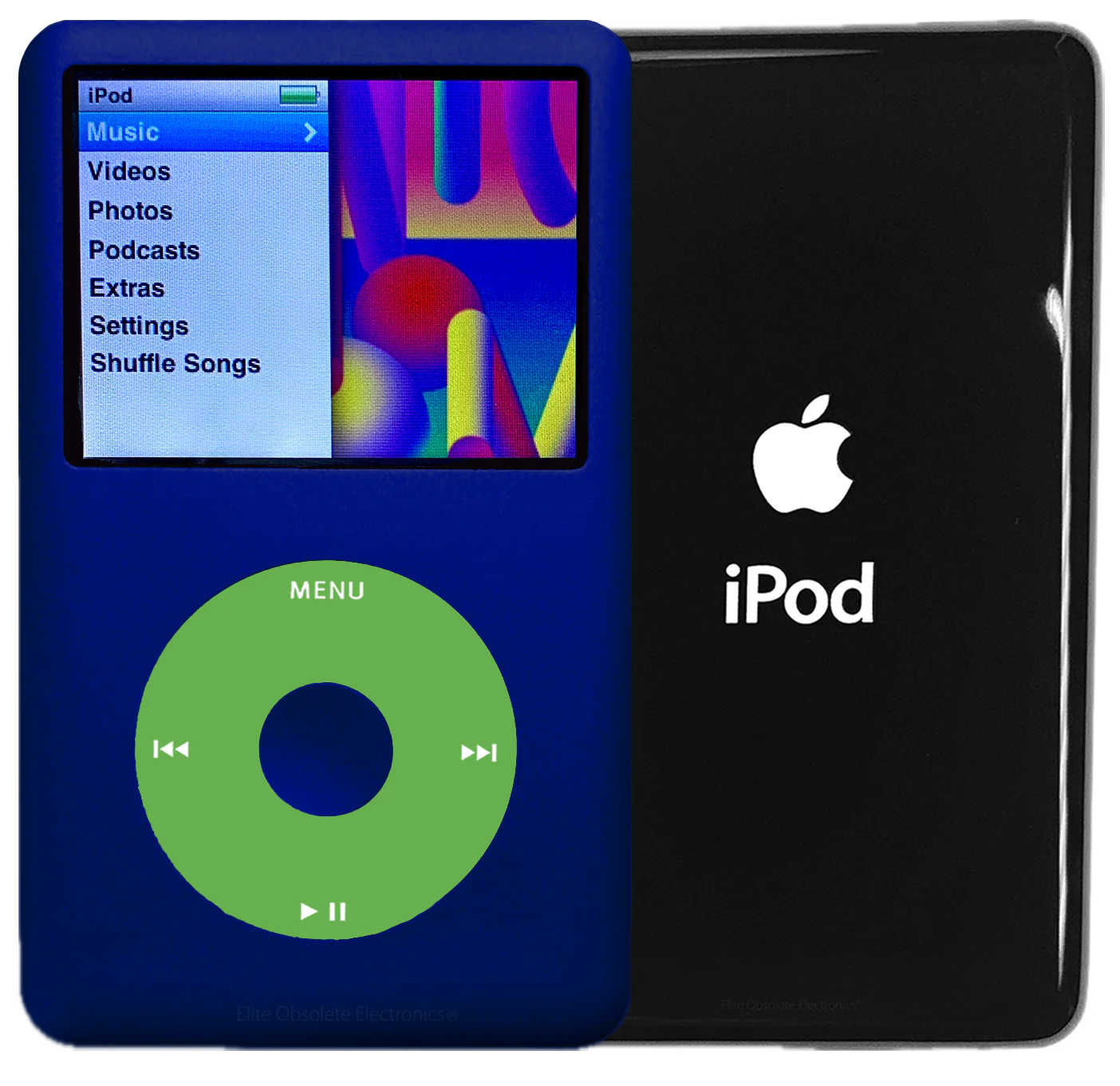 New Apple iPod Classic 6th & 7th Generation Sapphire Blue / Light Green / Sapphire Blue (Black)