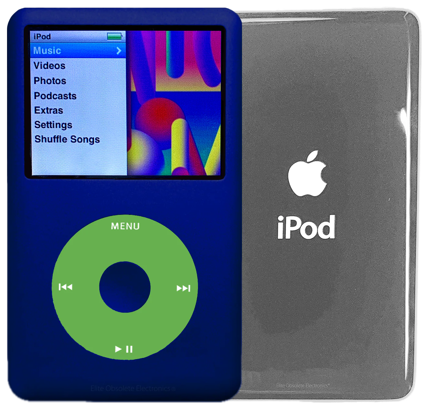 New Apple iPod Classic 6th & 7th Generation Sapphire Blue / Light Green / Sapphire Blue (Silver)