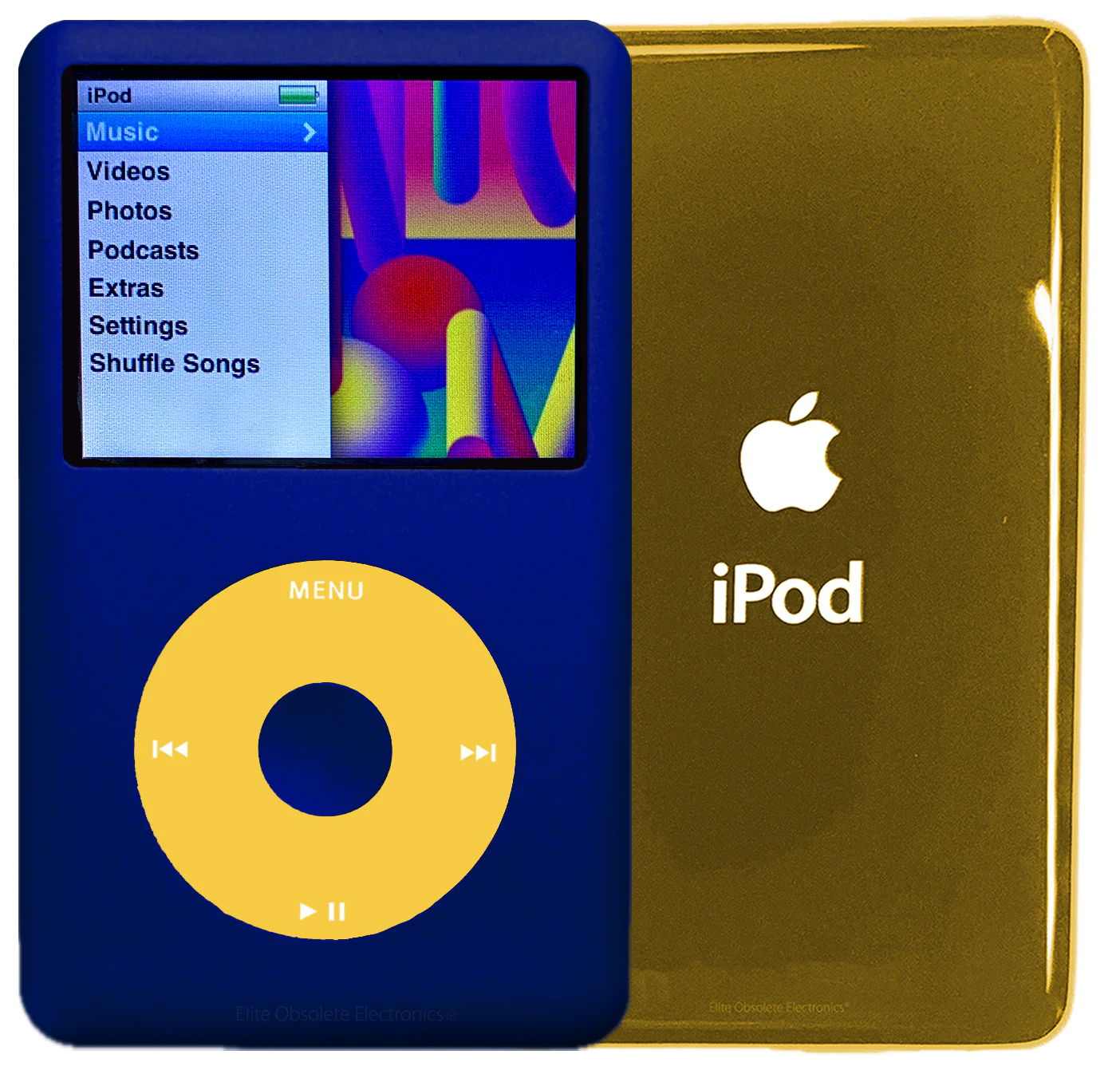 New Apple iPod Classic 6th & 7th Generation Sapphire Blue / Yellow / Sapphire Blue (Gold)