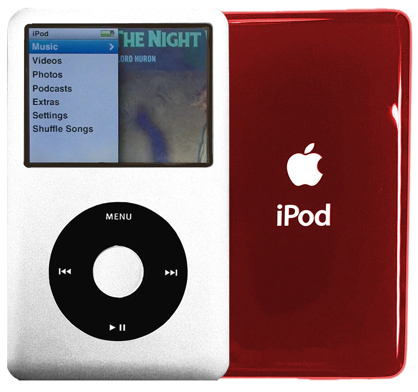 New Apple iPod Classic 6th & 7th Generation Silver Metal / Black / Silver Metal (Sangria Red)