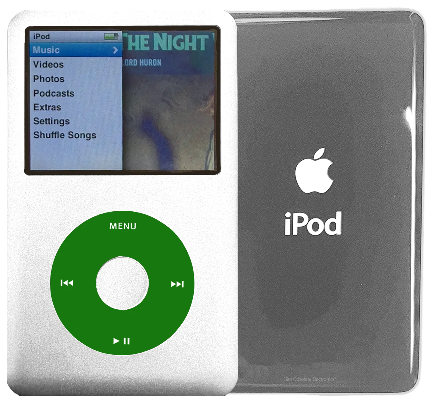 New Apple iPod Classic 6th & 7th Generation Silver Metal / Green / Silver Metal (Silver)