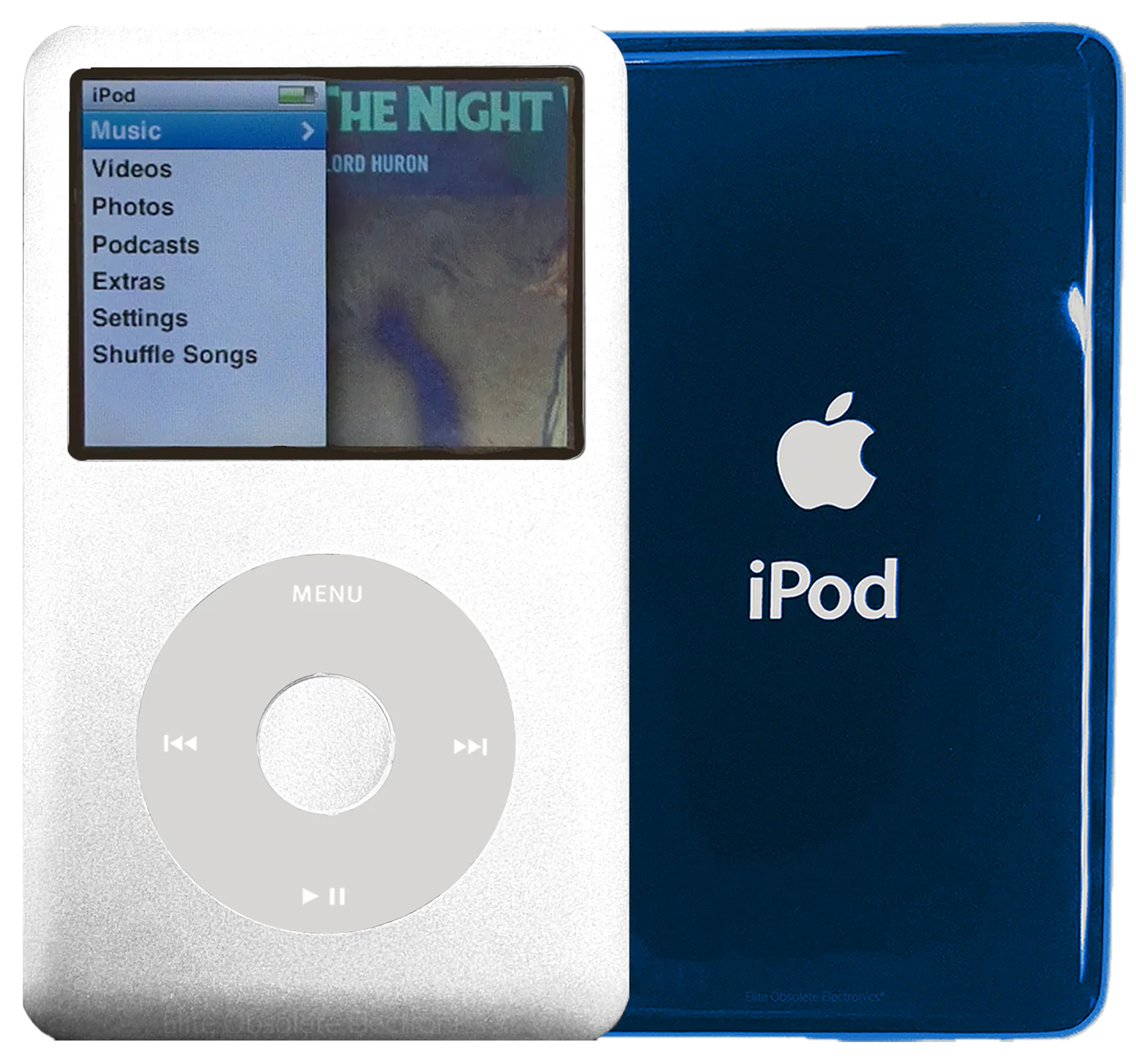 New Apple iPod Classic 6th & 7th Generation Silver Metal / Grey / Silver Metal (Aqua)