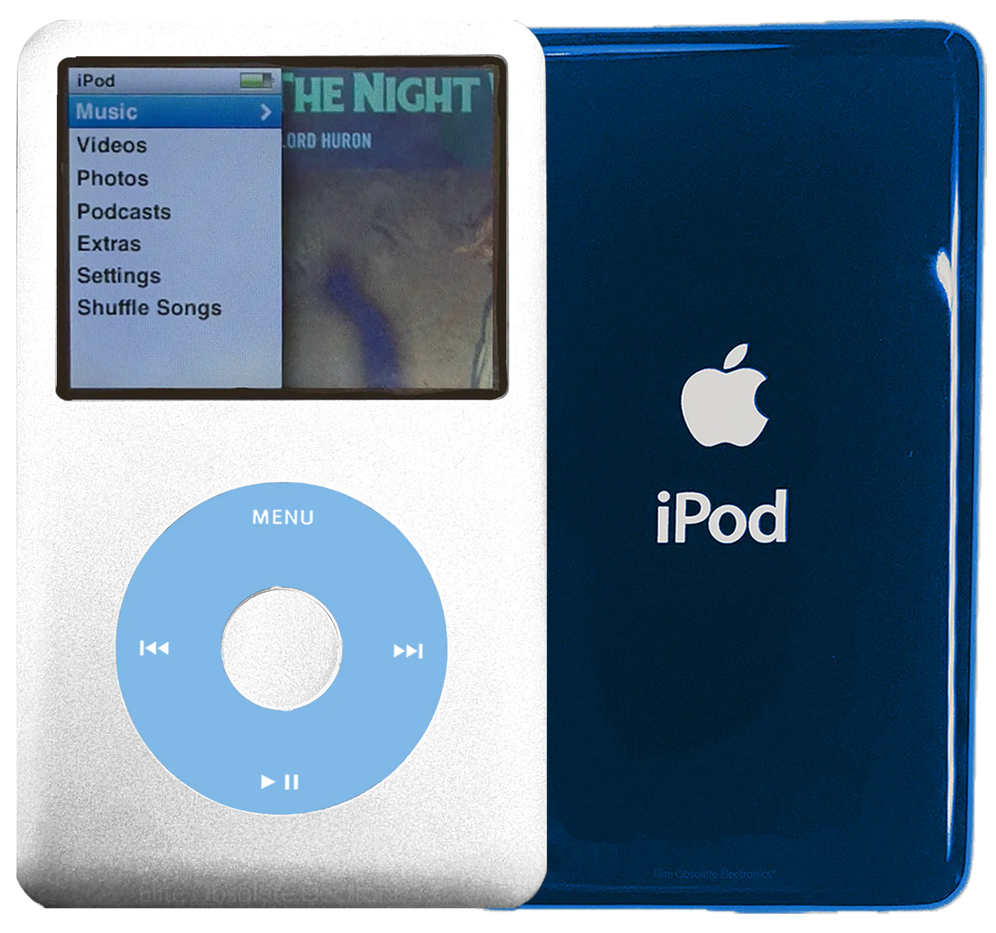 New Apple iPod Classic 6th & 7th Generation Silver Metal / Light Blue / Silver Metal (Aqua)