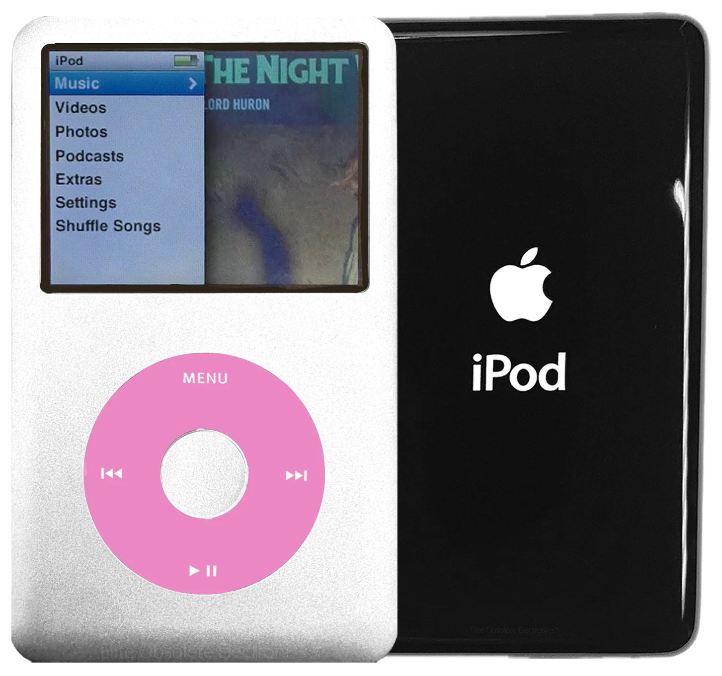 New Apple iPod Classic 6th & 7th Generation Silver Metal / Light Pink / Silver Metal (Black)