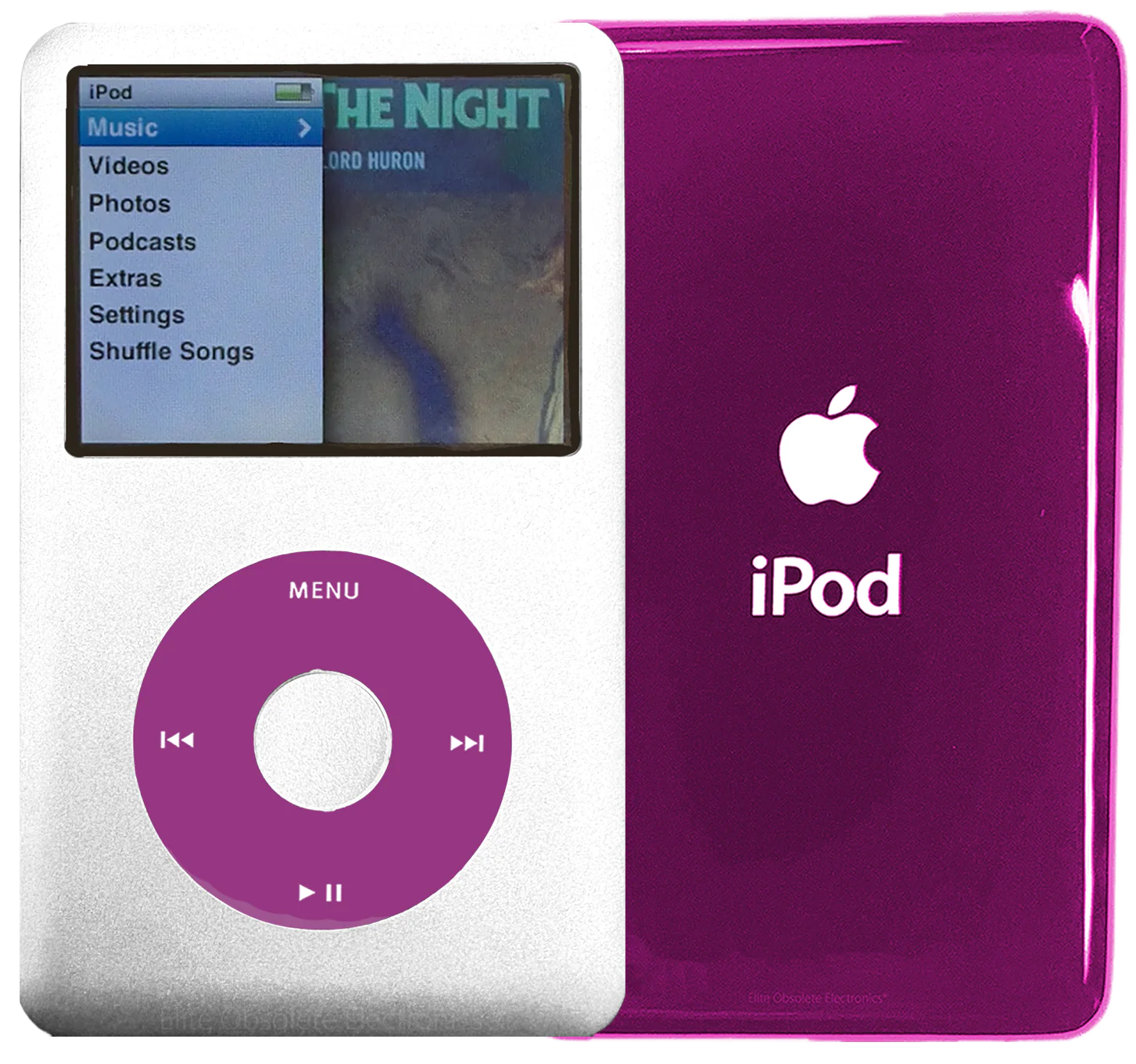 New Apple iPod Classic 6th & 7th Generation Silver Metal / Pink / Silver Metal (Hyper Pink)