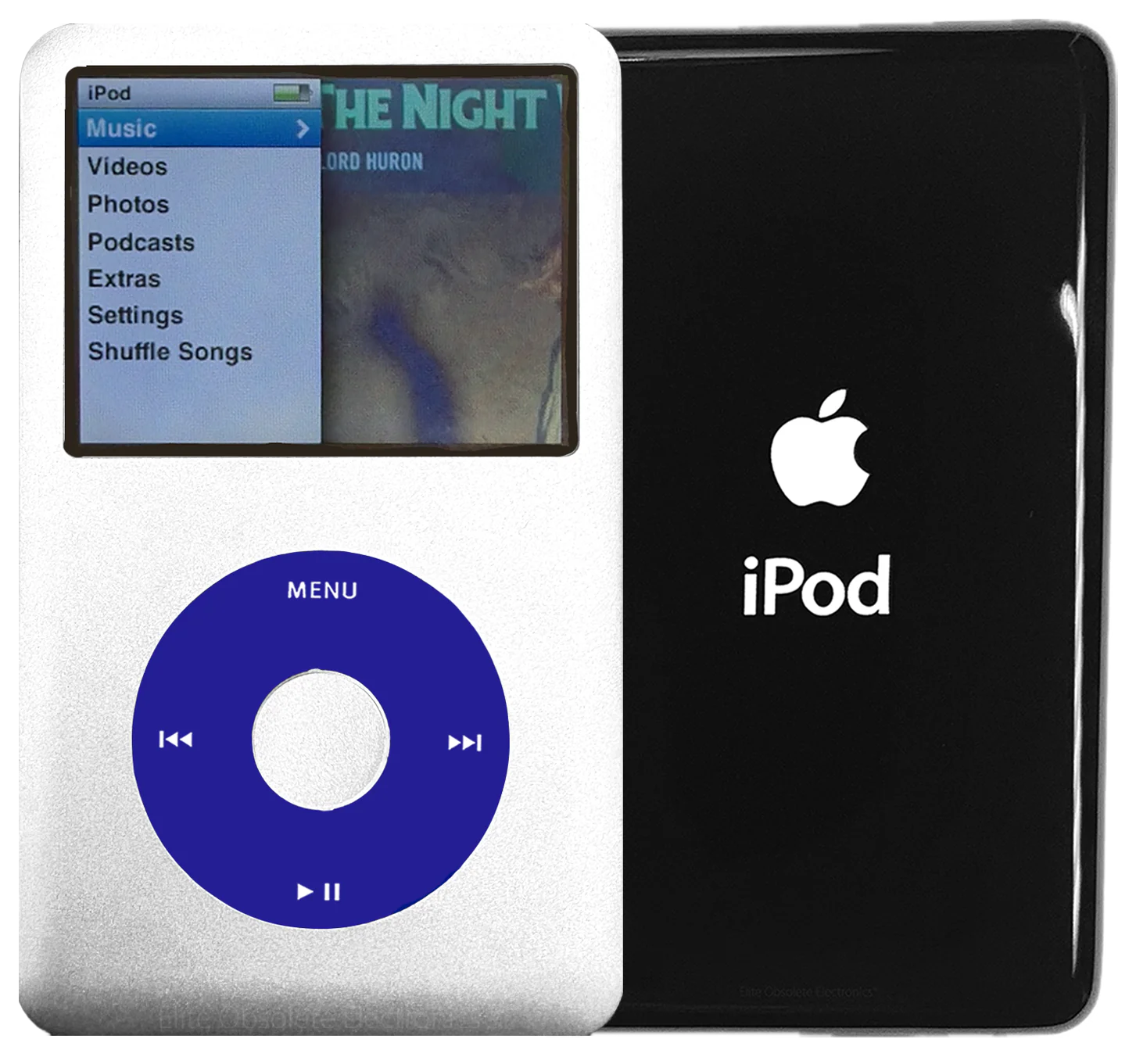New Apple iPod Classic 6th & 7th Generation Silver Metal / Purple / Silver Metal (Black)