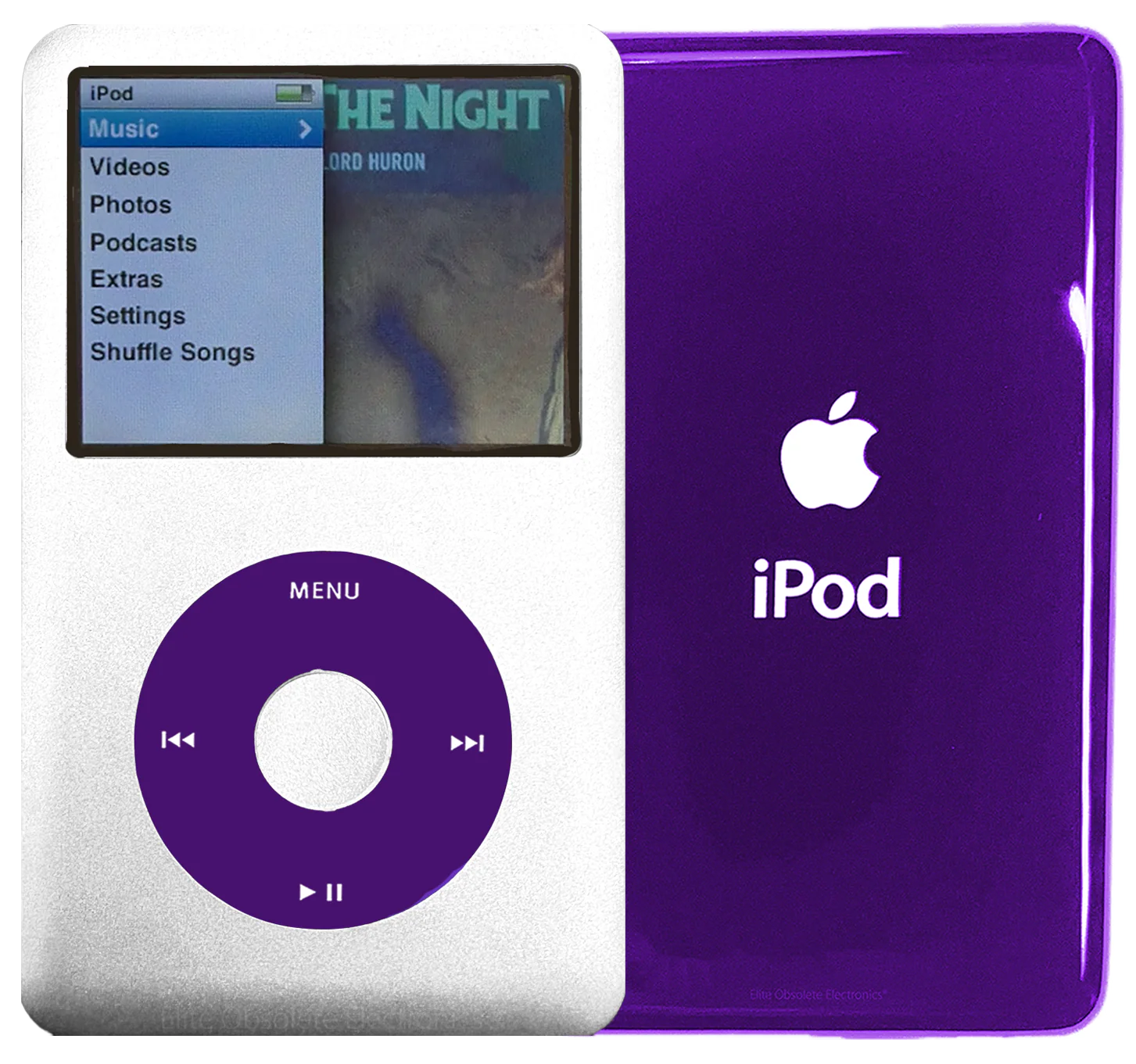 New Apple iPod Classic 6th & 7th Generation Silver Metal / Purple / Silver Metal (Midnight Purple)