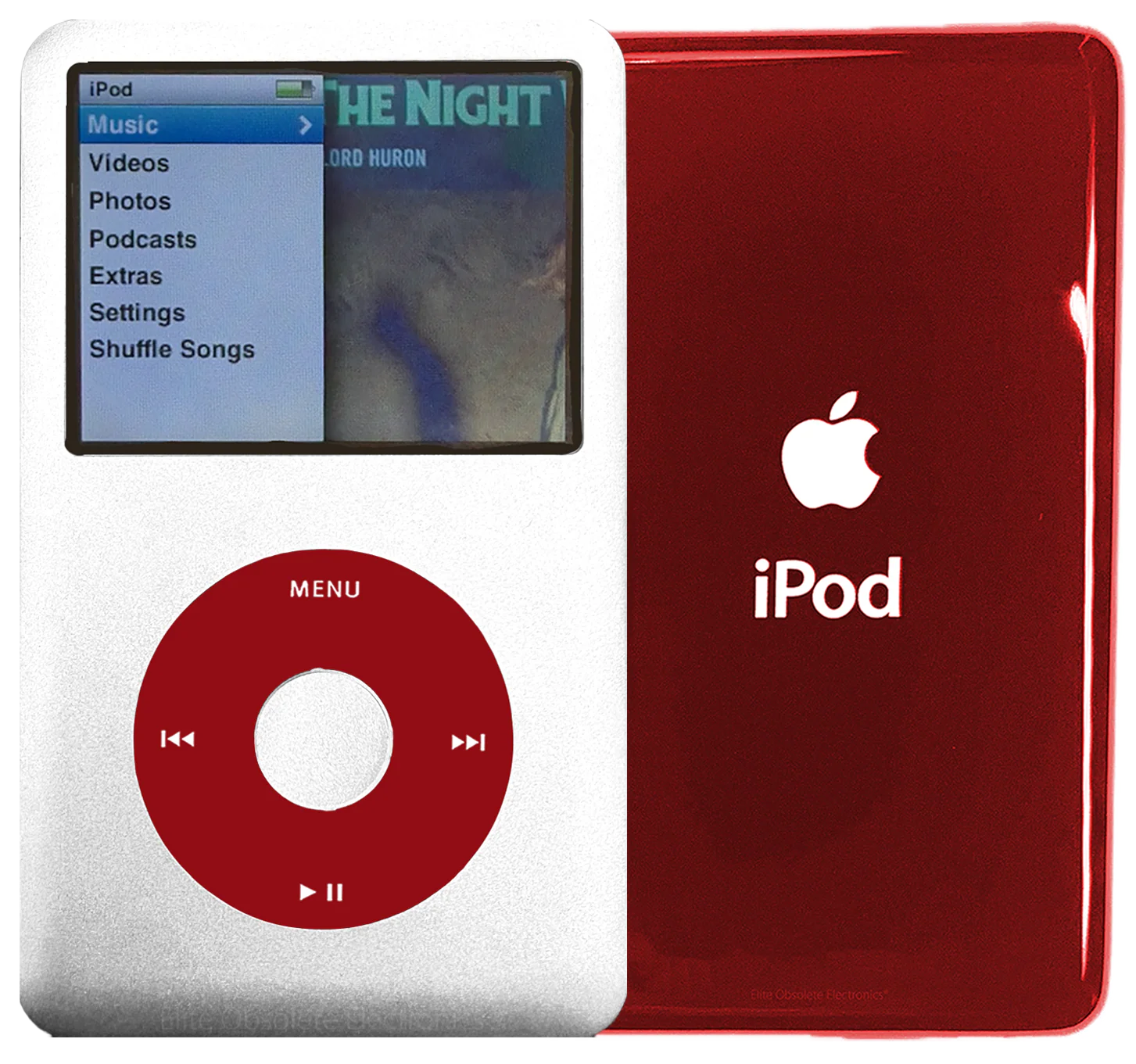 New Apple iPod Classic 6th & 7th Generation Silver Metal / Red / Silver Metal (Sangria Red)