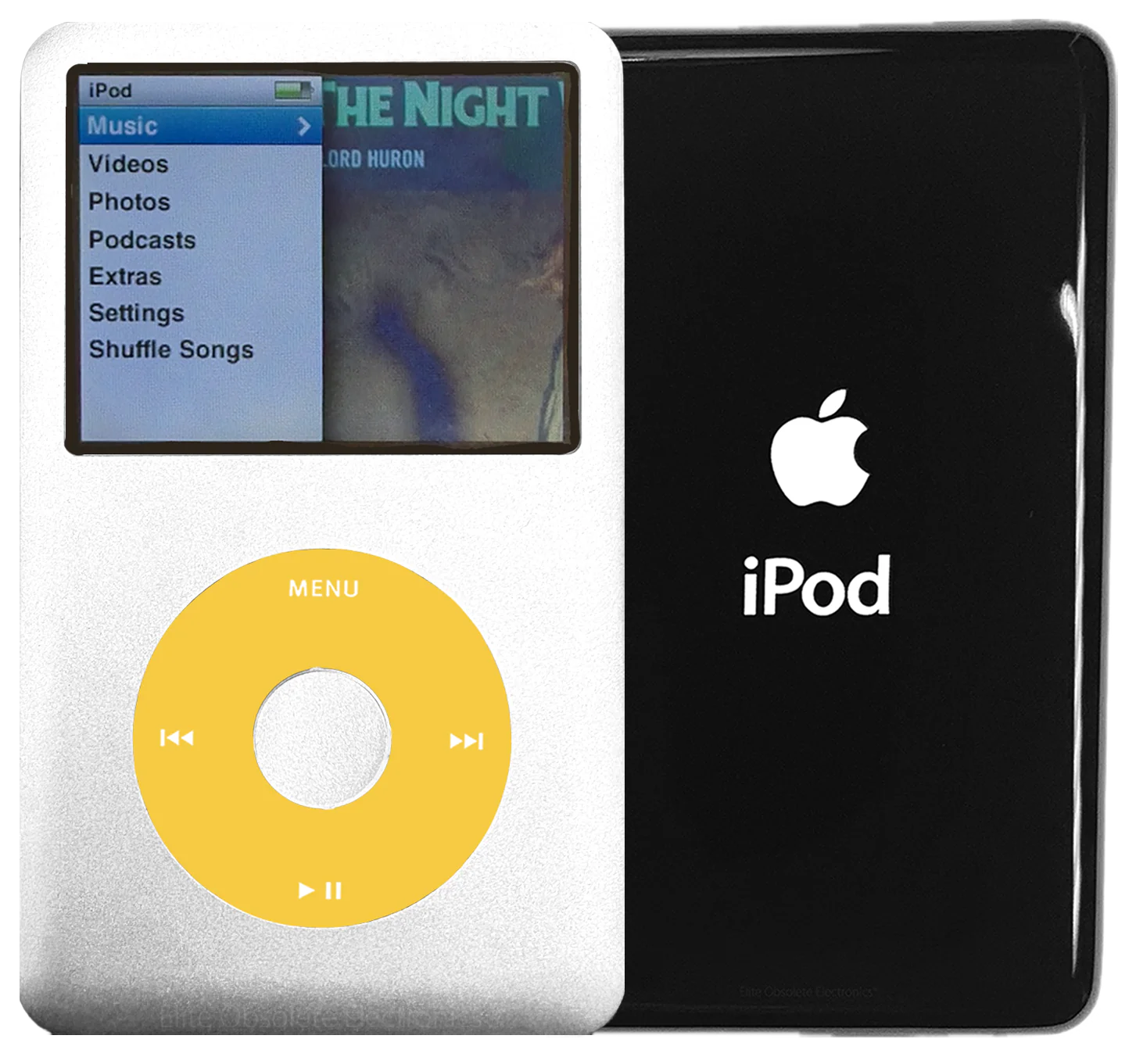 New Apple iPod Classic 6th & 7th Generation Silver Metal / Yellow / Silver Metal (Black)