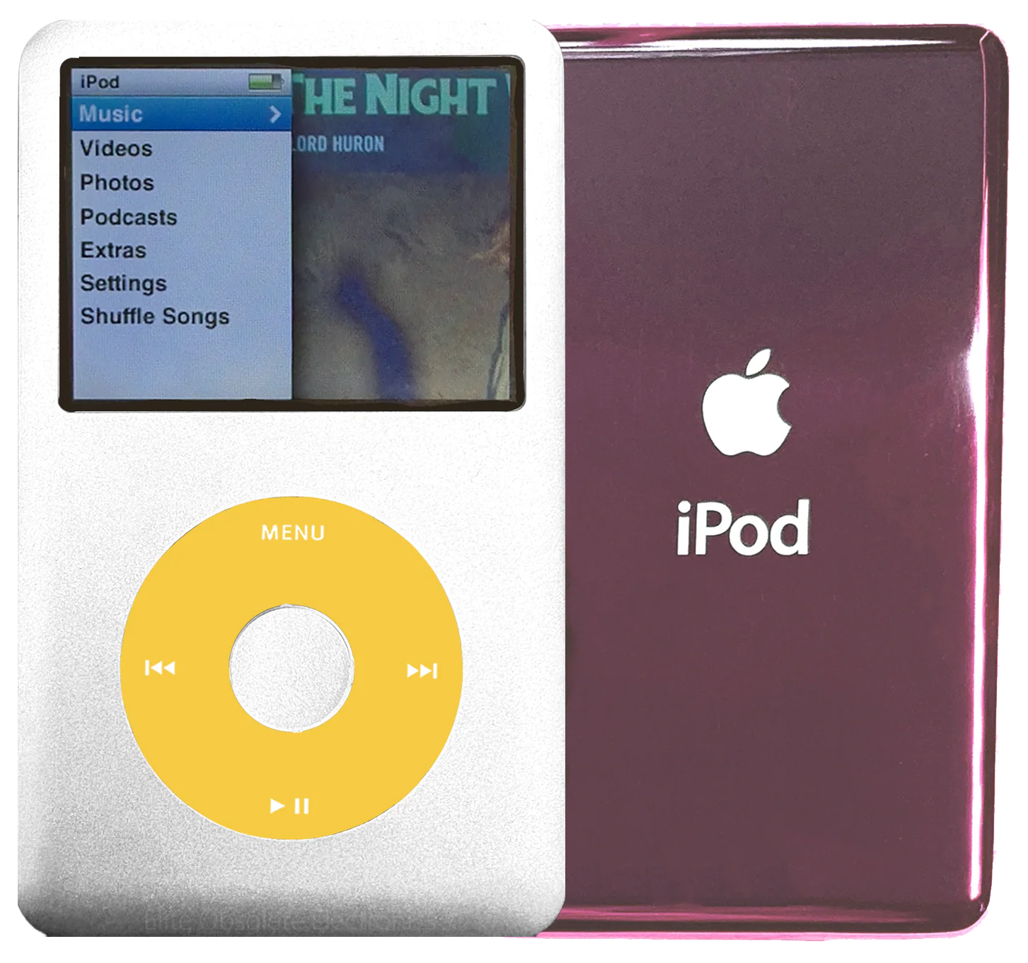 New Apple iPod Classic 6th & 7th Generation Silver Metal / Yellow / Silver Metal (Blush Pink)