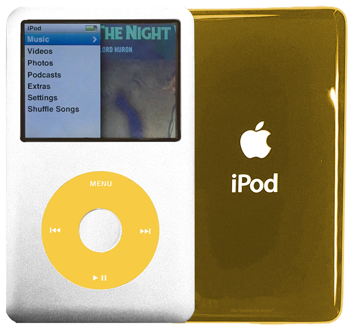 New Apple iPod Classic 6th & 7th Generation Silver Metal / Yellow / Silver Metal (Gold)