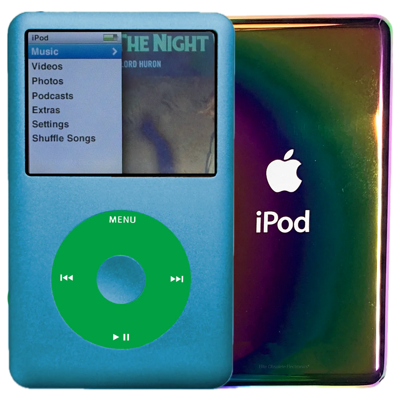 New Apple iPod Classic 6th & 7th Generation Sky Blue / Green / Sky Blue (Rainbow)