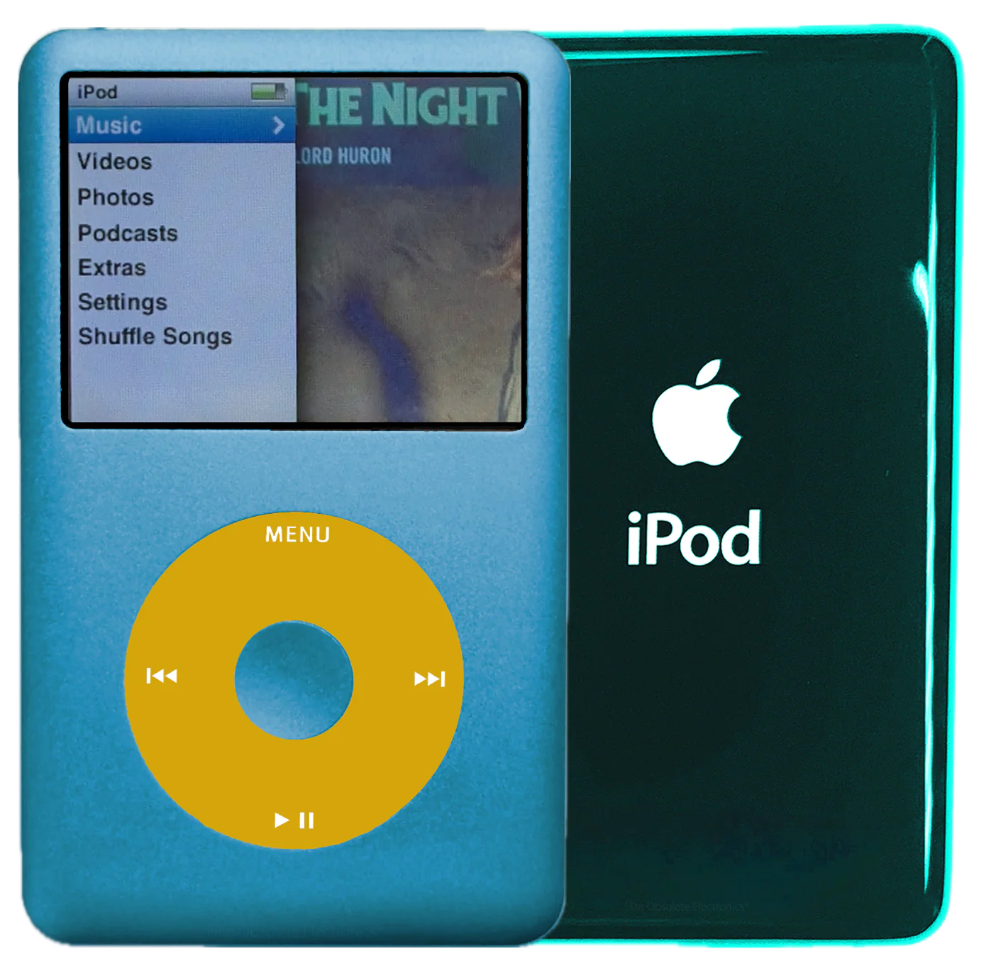 New Apple iPod Classic 6th & 7th Generation Sky Blue / Yellow / Sky Blue (Pine Green)