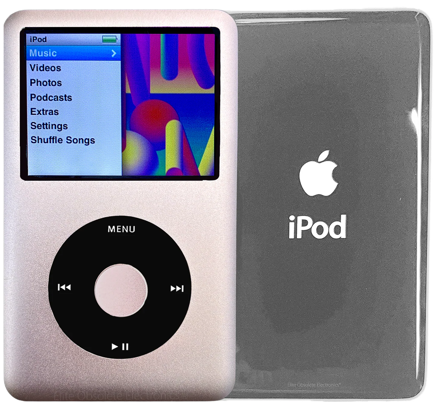 New Apple iPod Classic 6th & 7th Generation Starlight Metal / Black / Starlight Metal (Silver)