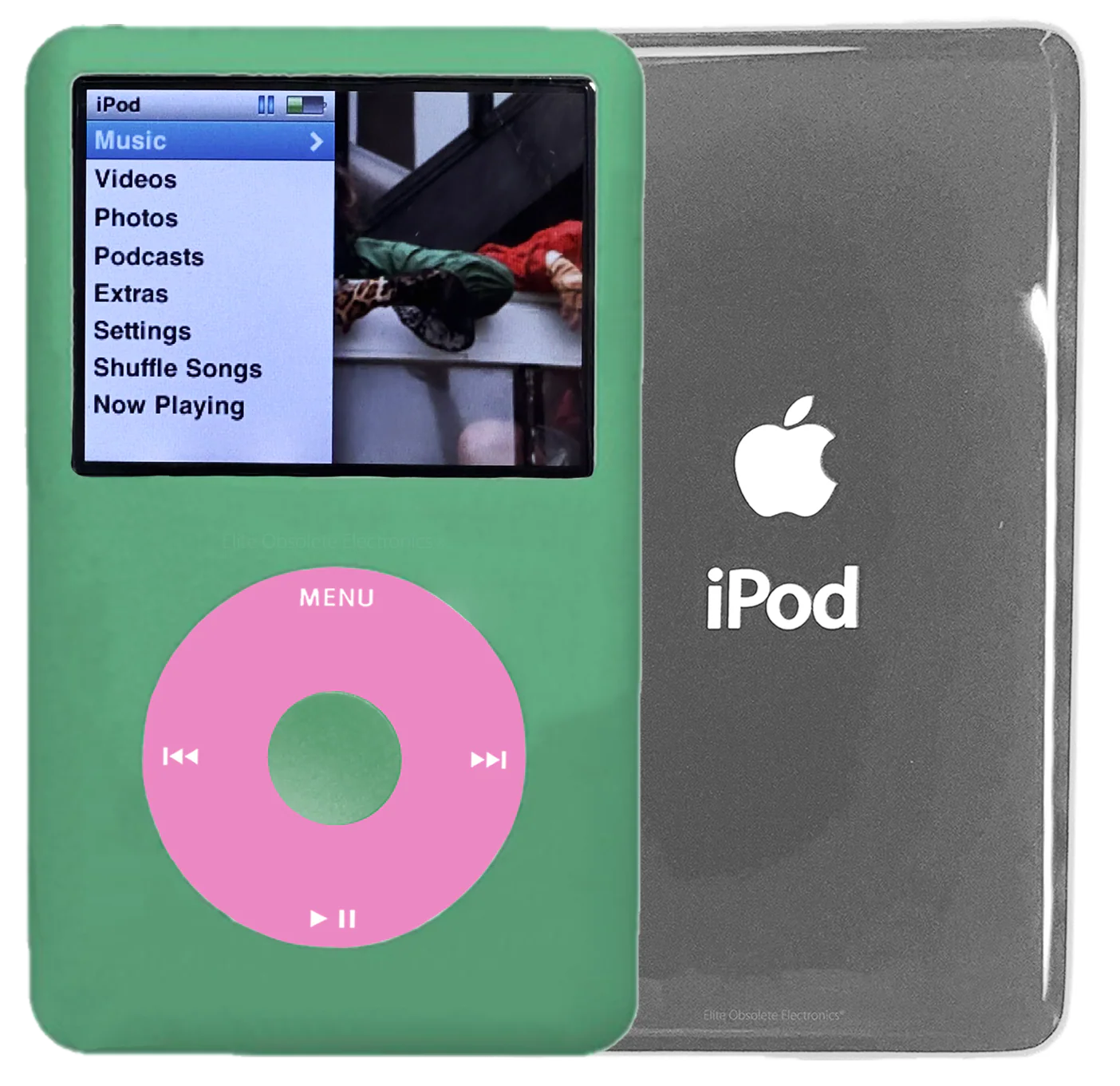 New Apple iPod Classic 6th & 7th Generation Teal Green Metal / Light Pink / Teal Green Metal (Silver)
