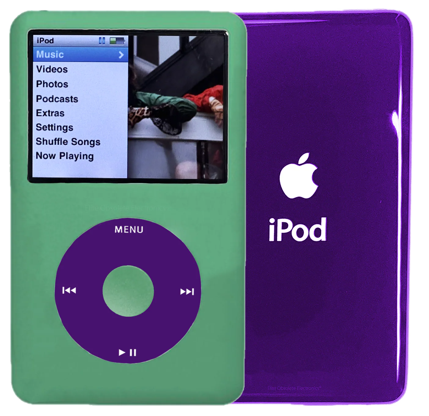 New Apple iPod Classic 6th & 7th Generation Teal Green Metal / Purple / Teal Green Metal (Midnight Purple)