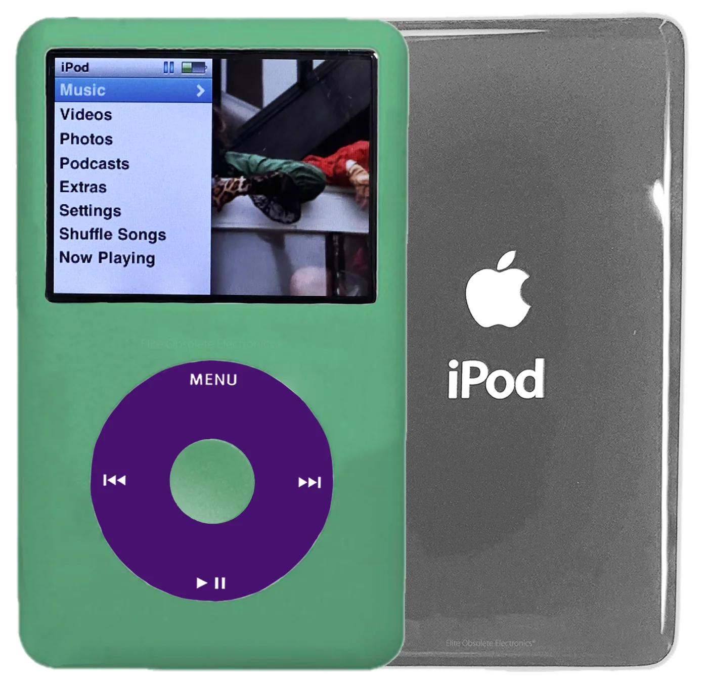 New Apple iPod Classic 6th & 7th Generation Teal Green Metal / Purple / Teal Green Metal (Silver)