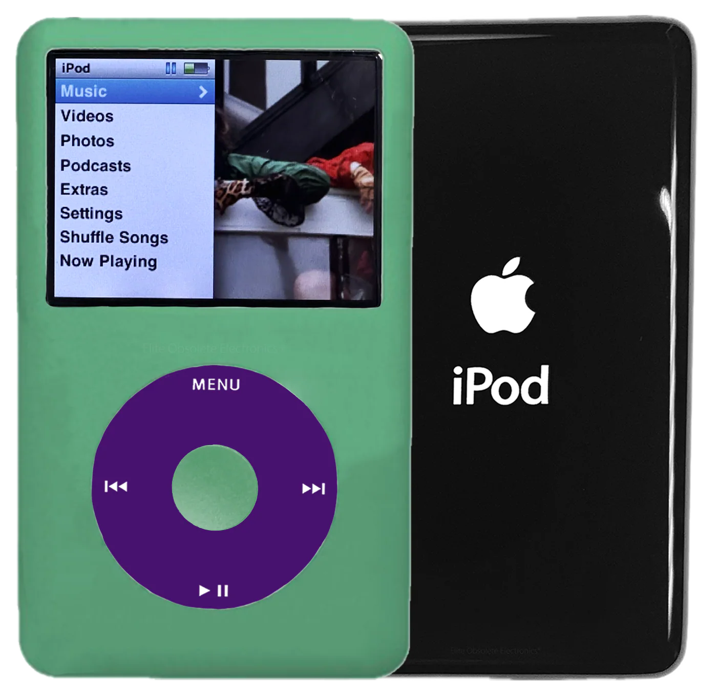 New Apple iPod Classic 6th & 7th Generation Teal Green Metal / Purple / Teal Green Metal (Black)