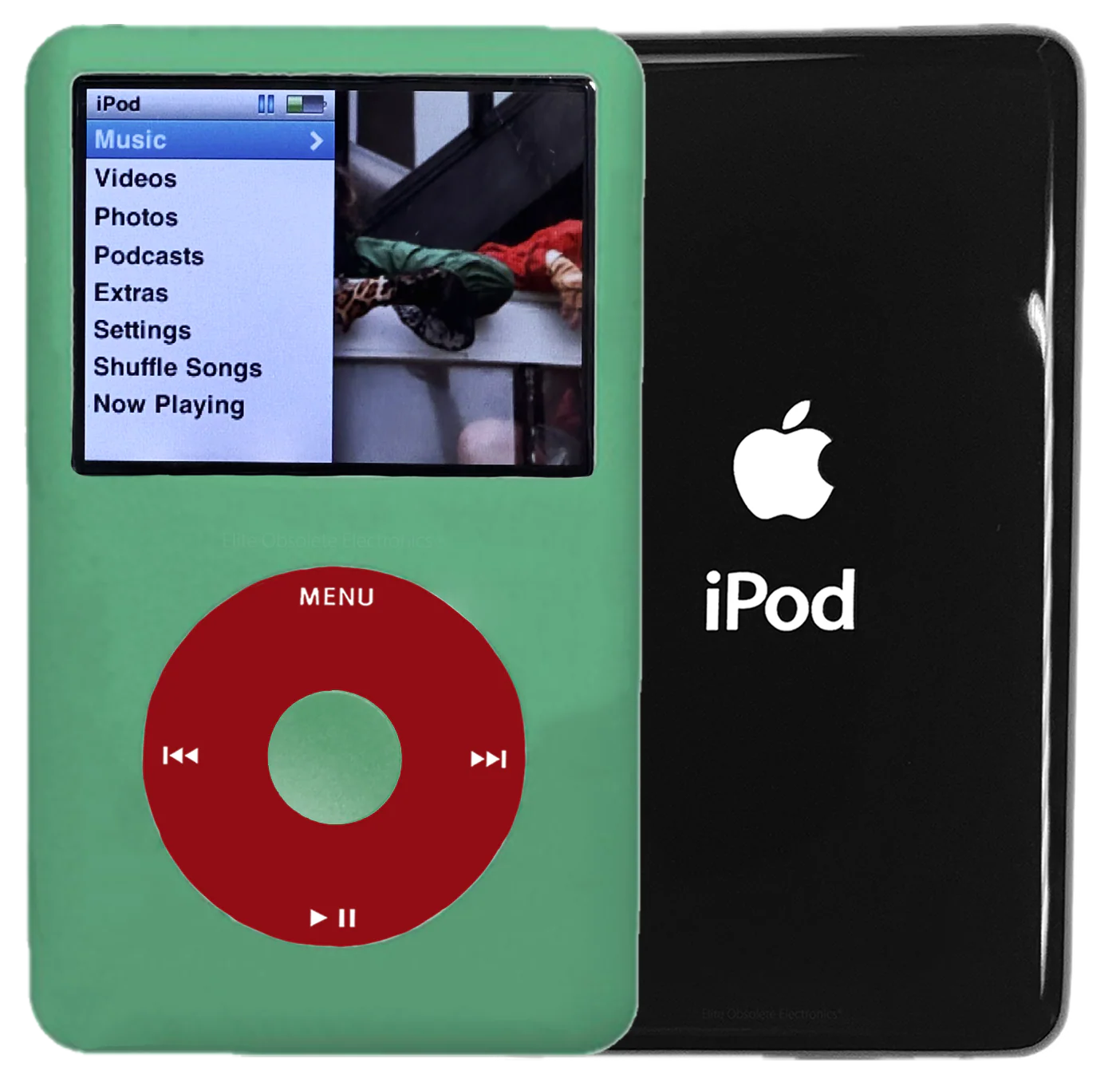 New Apple iPod Classic 6th & 7th Generation Teal Green Metal / Red / Teal Green Metal (Black)