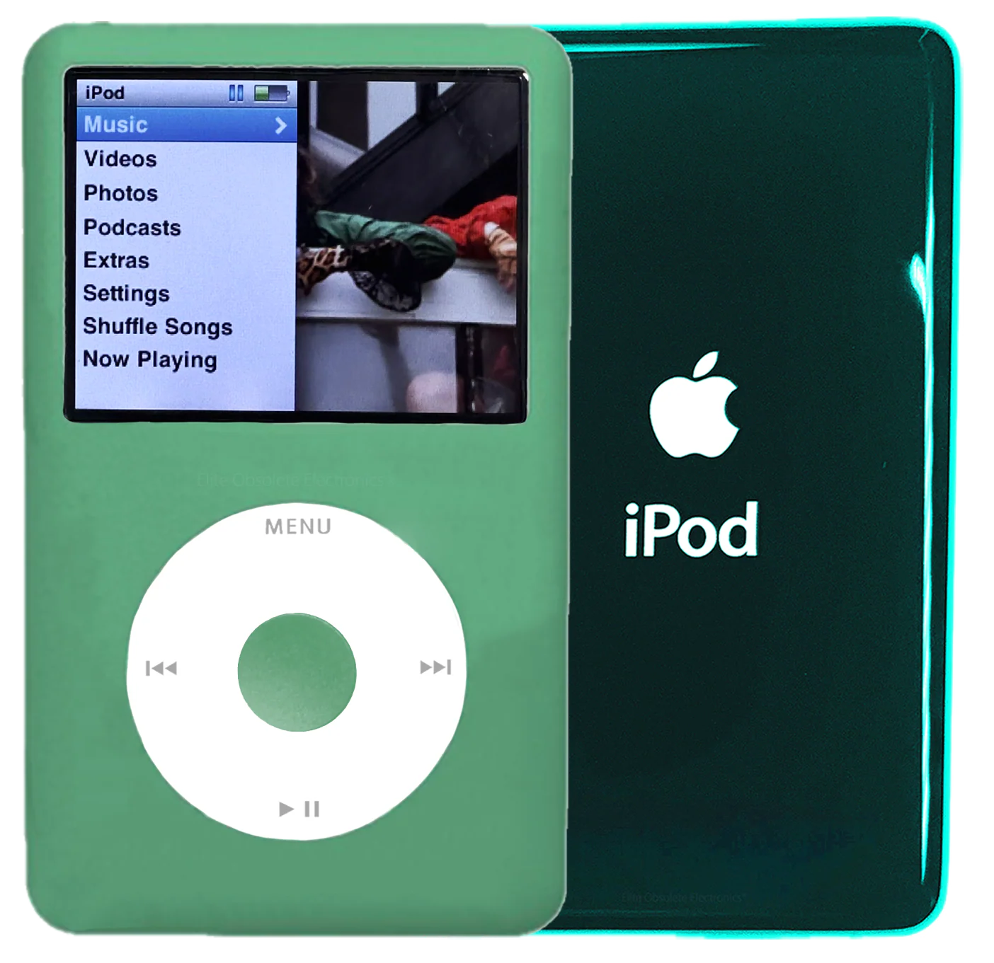 New Apple iPod Classic 6th & 7th Generation Teal Green Metal / White / Teal Green Metal (Pine Green)