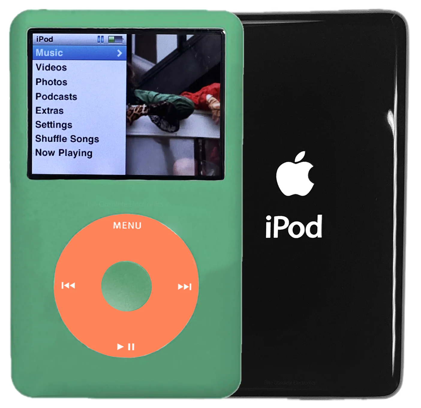 New Apple iPod Classic 6th & 7th Generation Teal Green Metal / Orange / Teal Green Metal (Black)