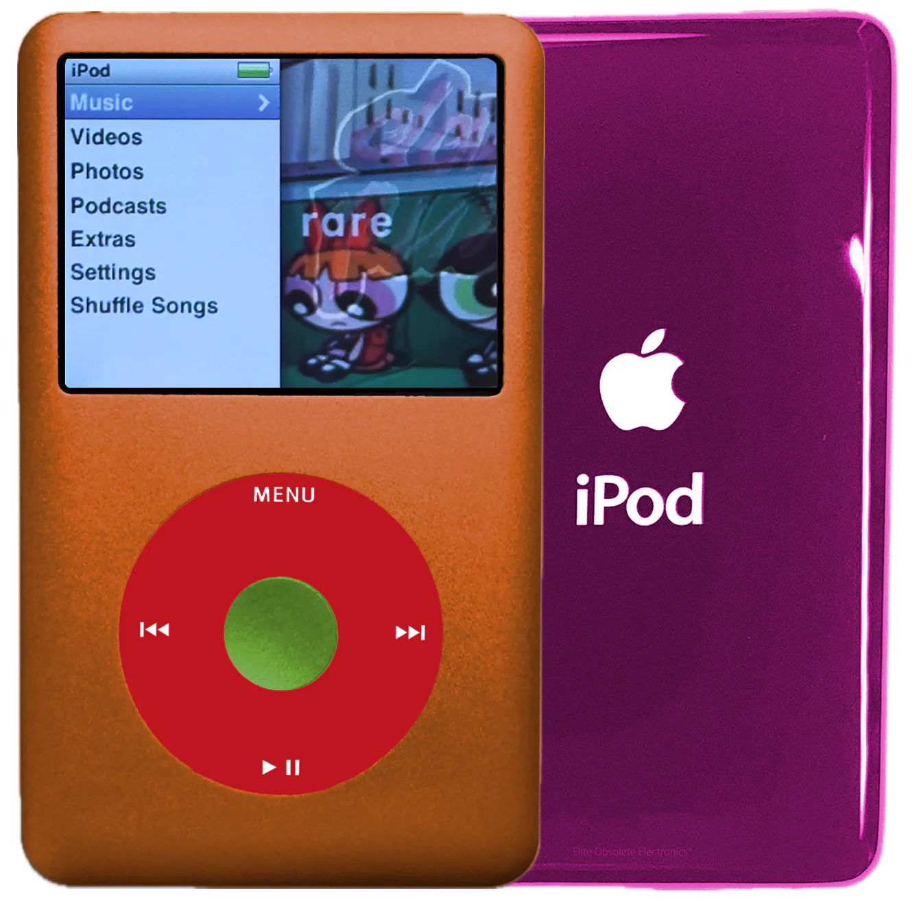 New Apple iPod Classic 6th & 7th Generation Cosmic Orange Metal / Red / Green Metal (Hyper Pink)