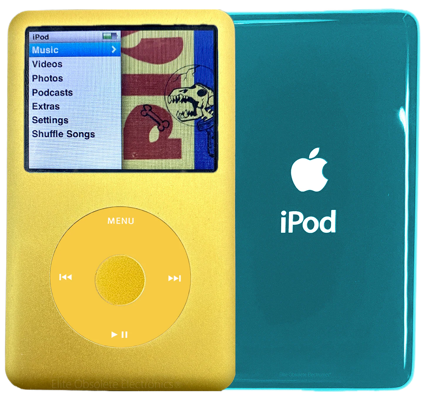 New Apple iPod Classic 6th & 7th Generation Yellow Metal / Yellow / Yellow Metal (Ocean Blue)