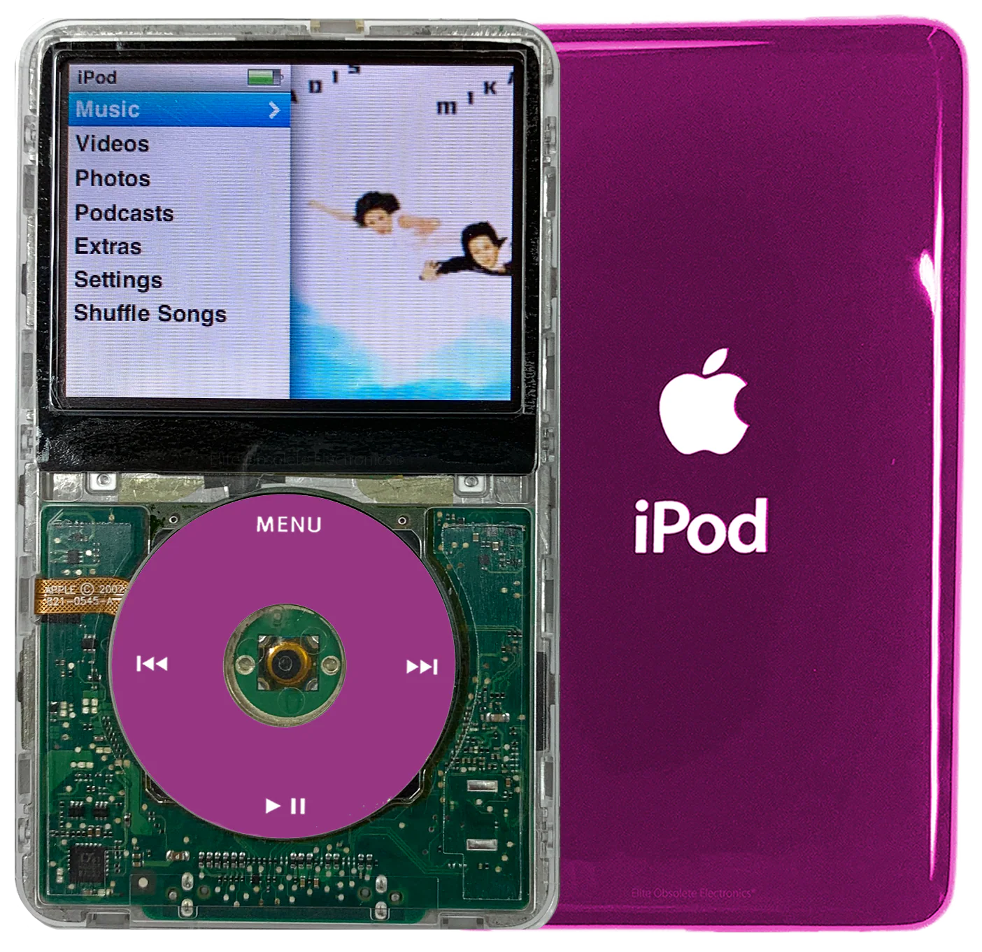 New Apple iPod Classic 6th & 7th Generation Transparent / Pink / Transparent (Hyper Pink)