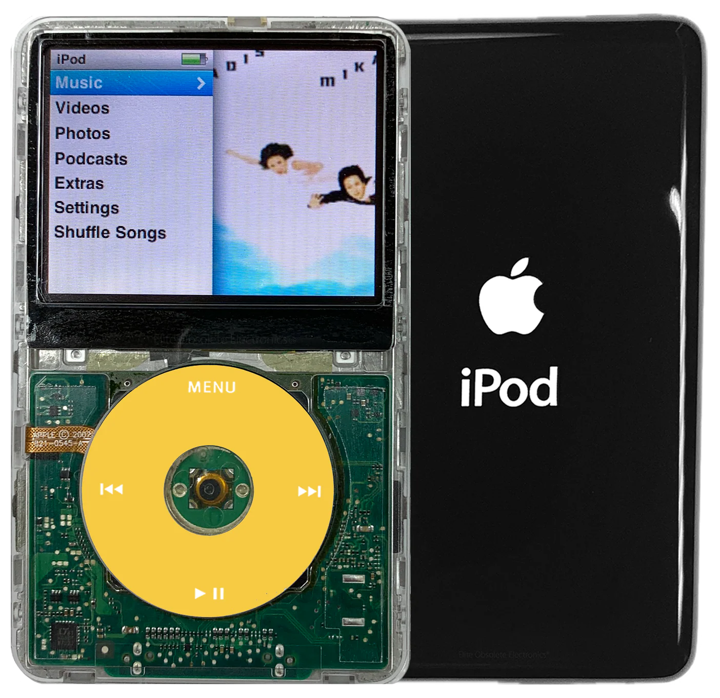 New Apple iPod Classic 6th & 7th Generation Transparent / Yellow / Transparent (Black)