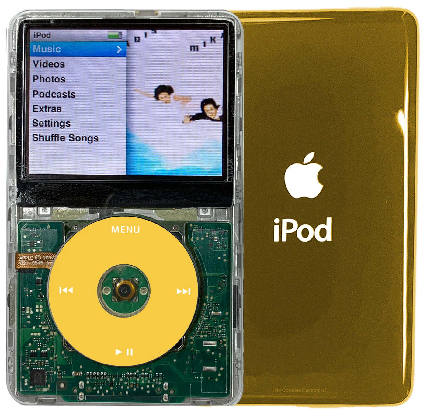 New Apple iPod Classic 6th & 7th Generation Transparent / Yellow / Transparent (Gold)