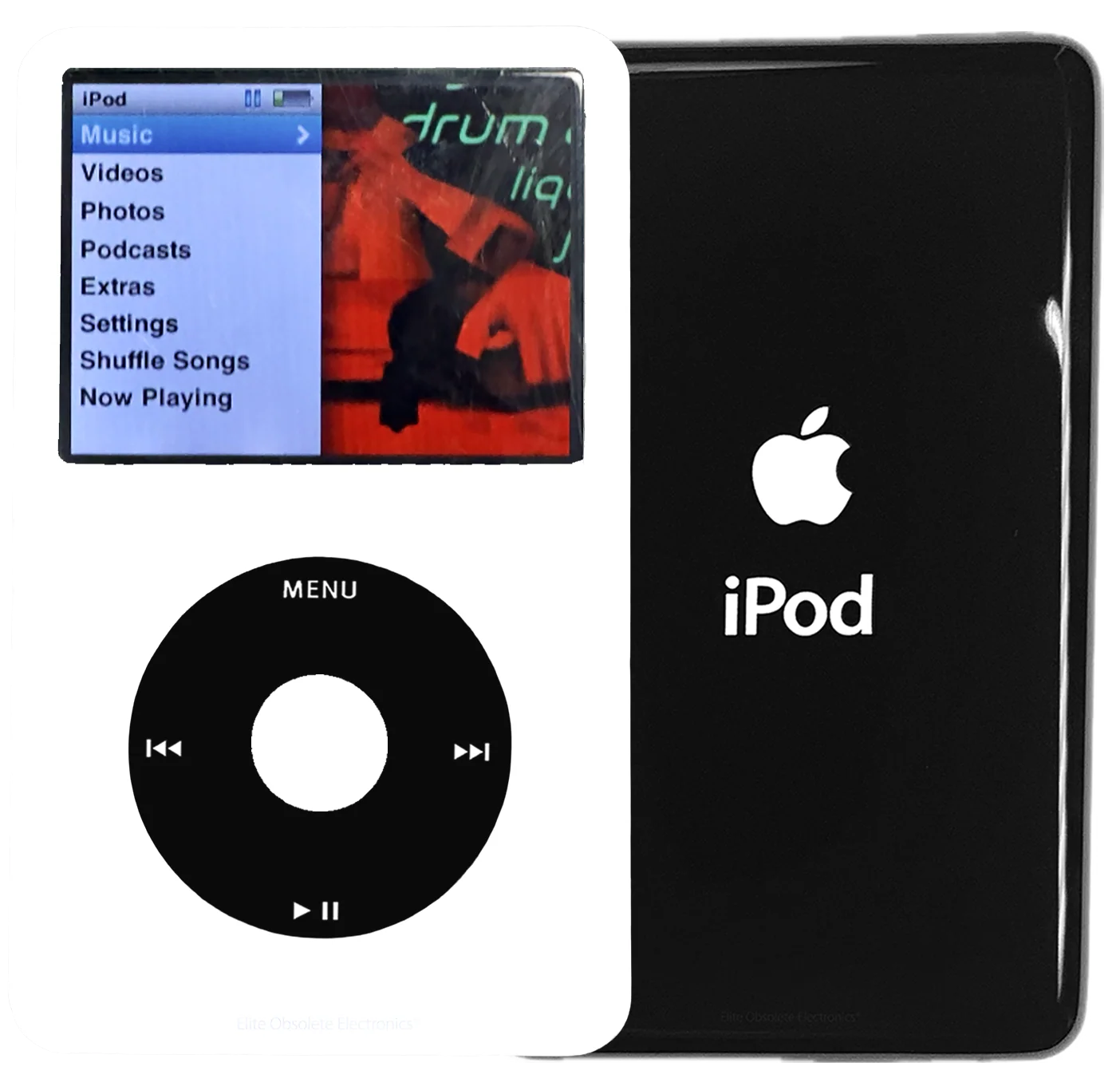 New Apple iPod Classic 6th & 7th Generation White Plastic / Black / White Plastic (Black)