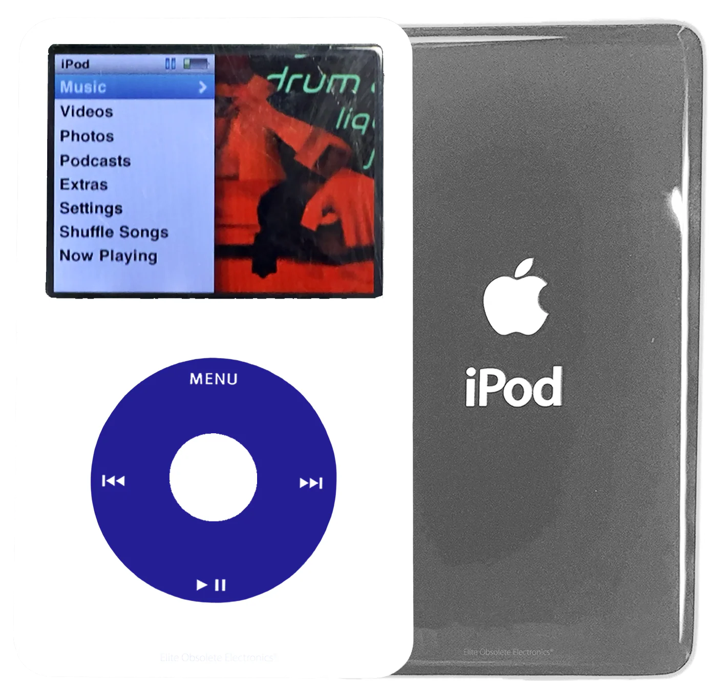 New Apple iPod Classic 6th & 7th Generation White Plastic / Blue / White Plastic (Silver)