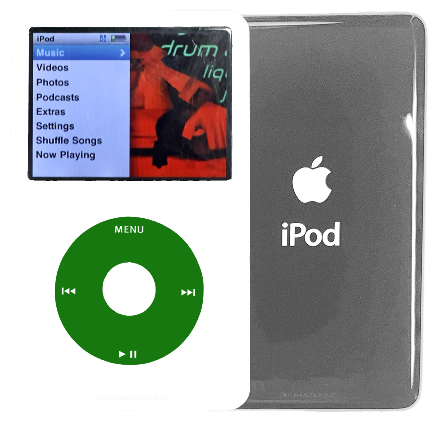 New Apple iPod Classic 6th & 7th Generation White Plastic / Green / White Plastic (Silver)