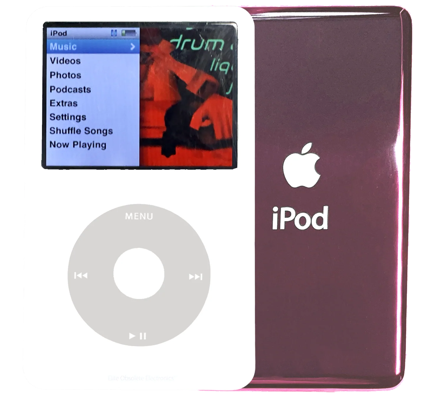 New Apple iPod Classic 6th & 7th Generation White Plastic / Grey / White Plastic (Blush Pink)