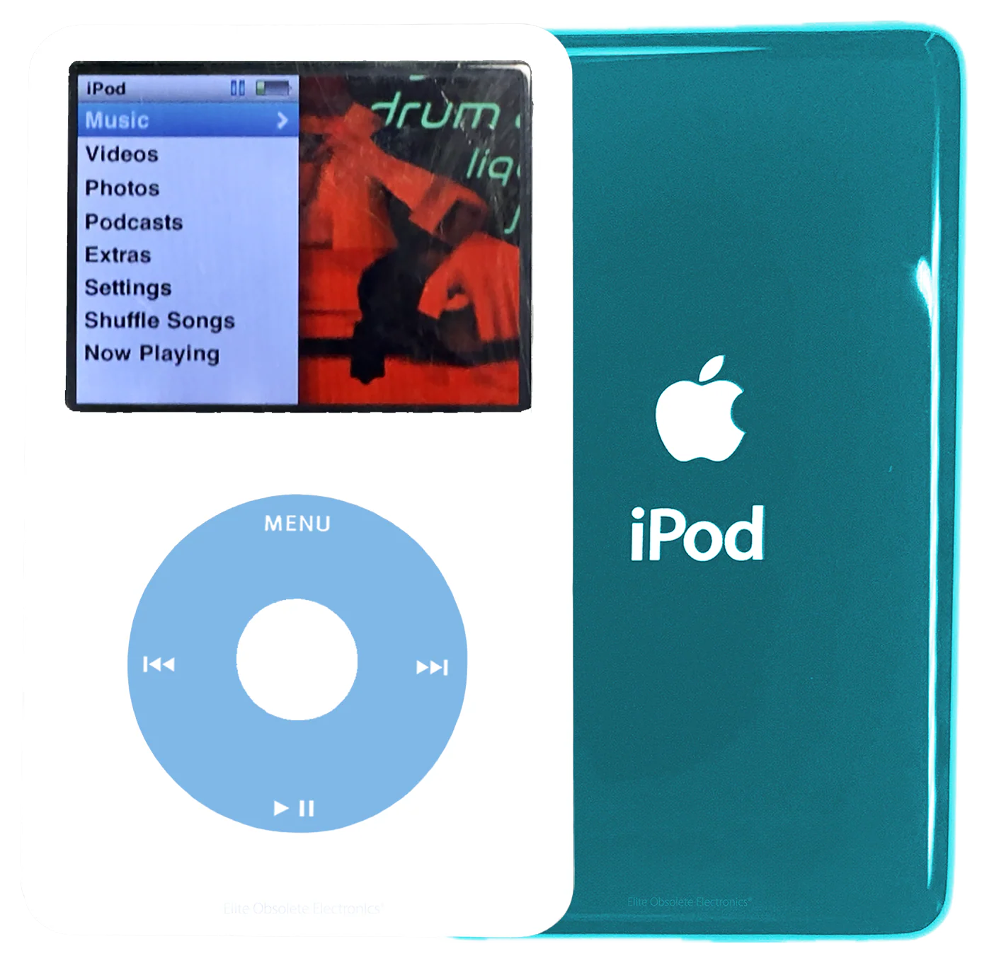New Apple iPod Classic 6th & 7th Generation White Plastic / Light Blue / White Plastic (Ocean Blue)