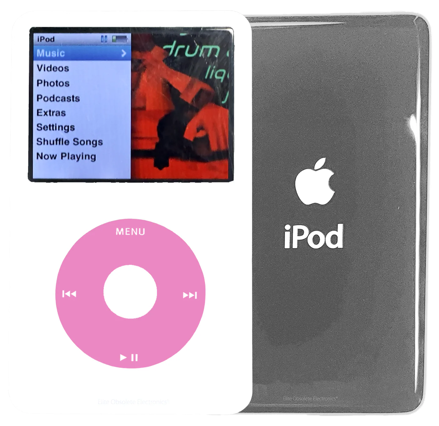 New Apple iPod Classic 6th & 7th Generation White Plastic / Light Pink / White Plastic (Silver)