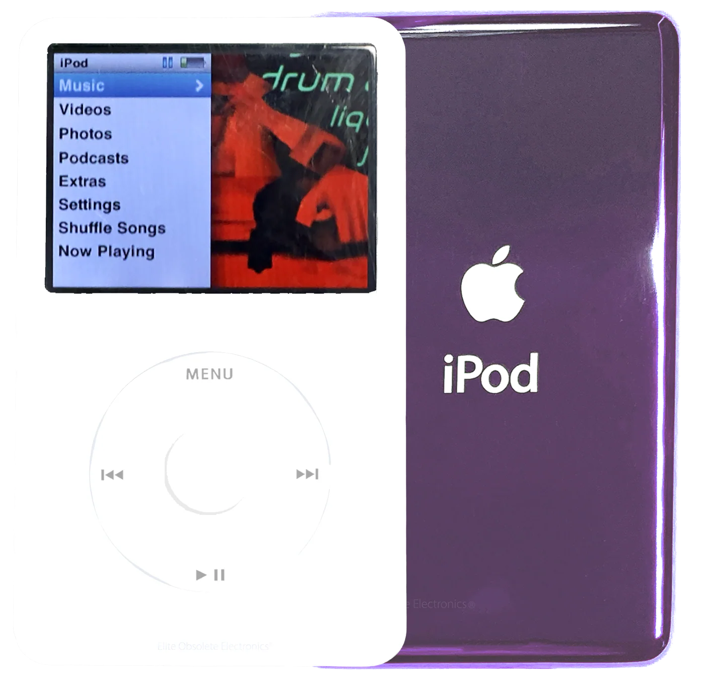New Apple iPod Classic 6th & 7th Generation White Plastic / White / White Plastic (Purple Haze)