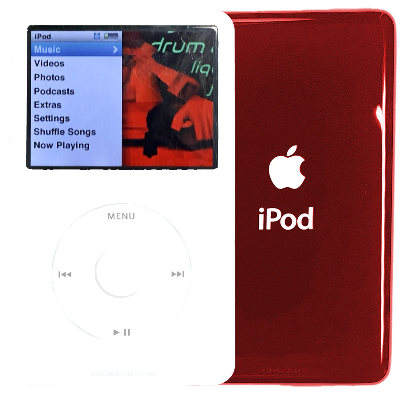 New Apple iPod Classic 6th & 7th Generation White Plastic / White / White Plastic (Sangria Red)