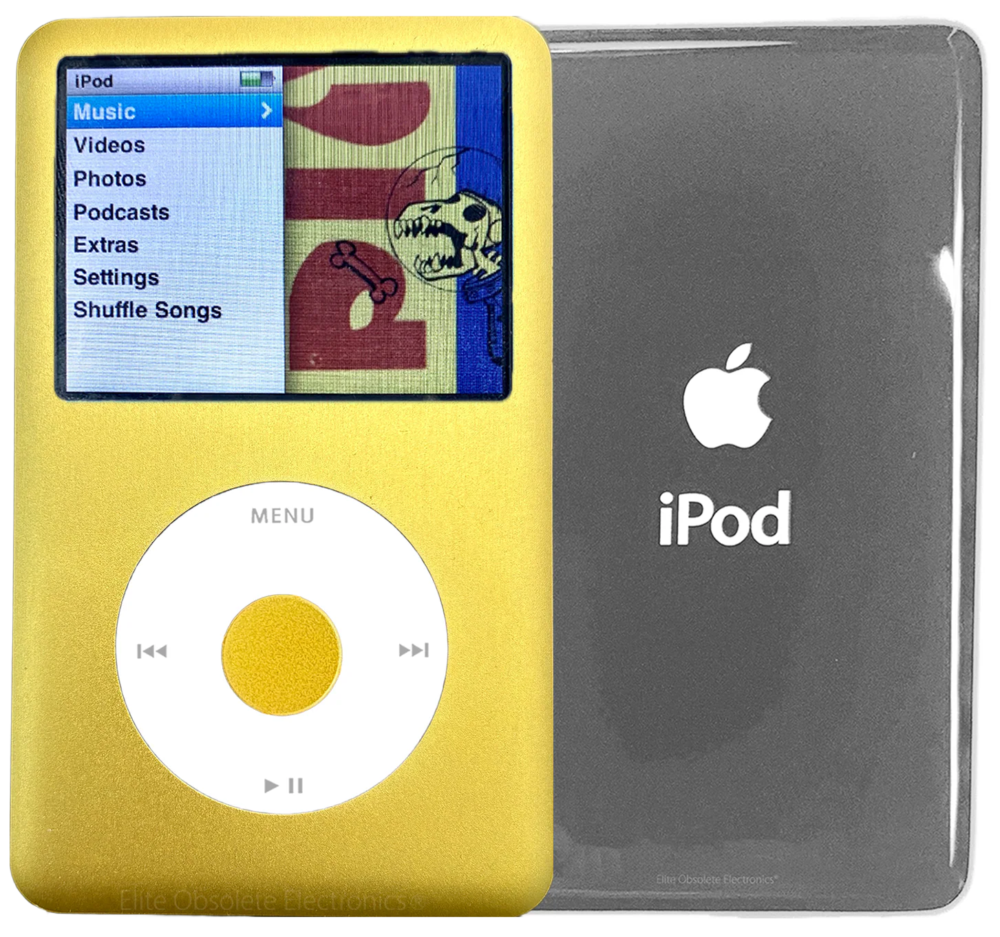 New Apple iPod Classic 6th & 7th Generation Yellow Metal / White / Yellow Metal (Silver)