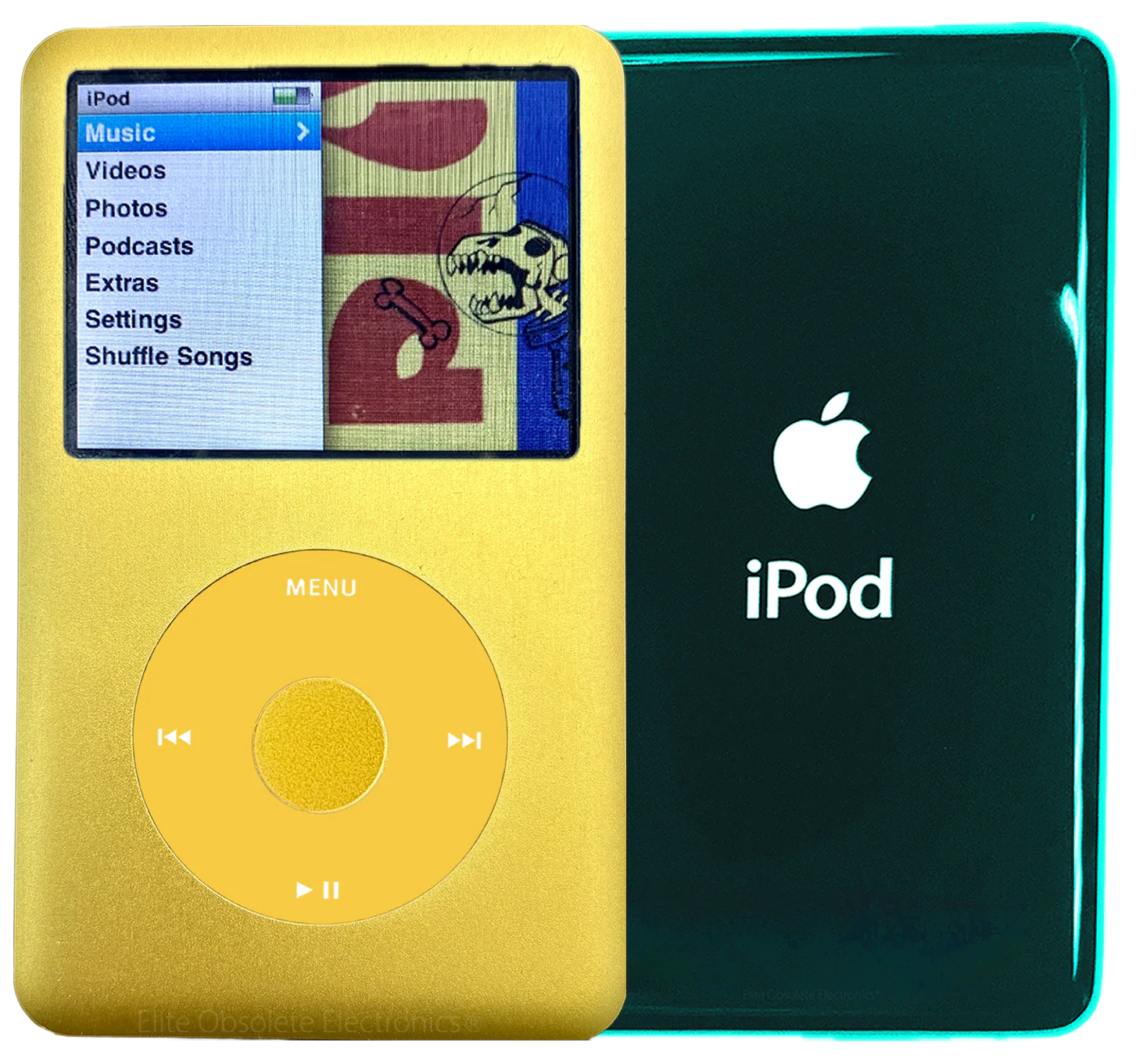 New Apple iPod Classic 6th & 7th Generation Yellow Metal / Yellow / Yellow Metal (Pine Green)